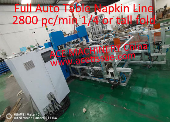 Fully Automatic Napkin Production Machine Line With Packaging