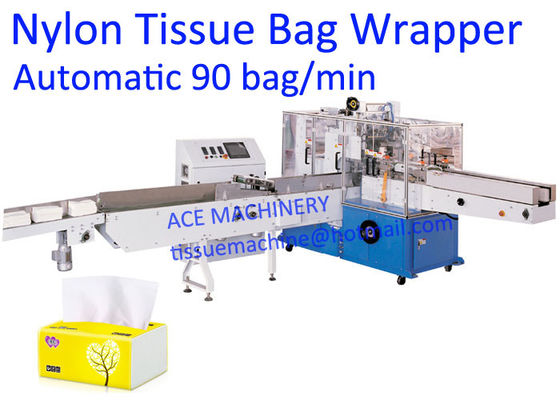 Fully Automatic 90 Bag/Min Pop Up Tissue Packing Machine