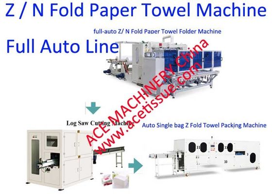 Automatic Z Fold Paper Towel Machine With Auto Transfer System